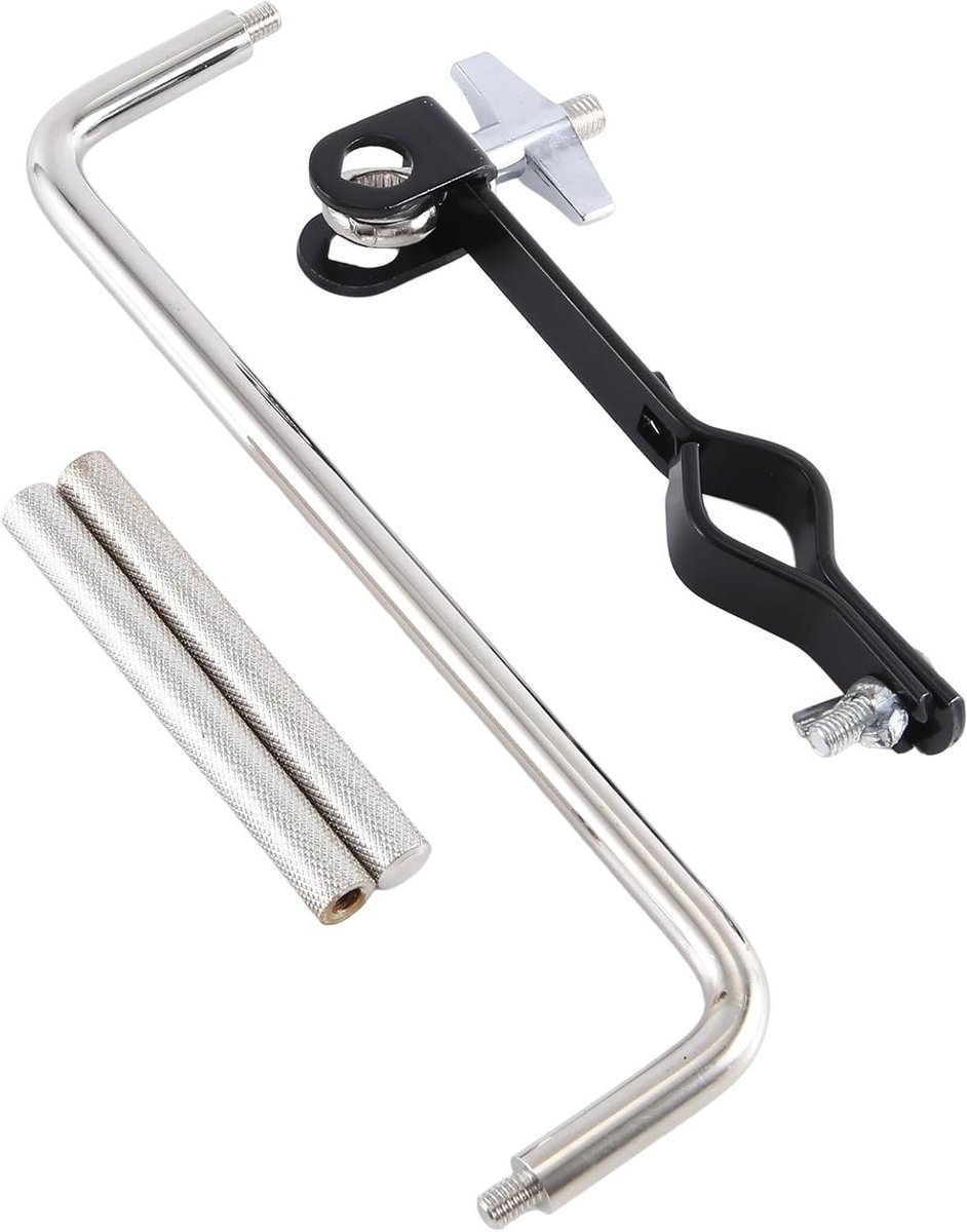 Cymbal Arm Clip - Z Vorm - Drum Set - Metaal - 34.5 cm - Zilver
