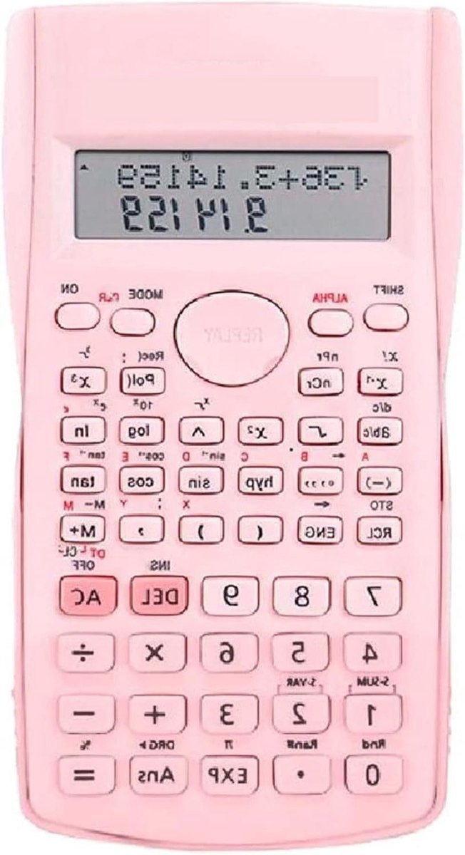 Desktop Rekenmachine - Kantoor Calculator - Zakelijk Gebruik - Dubbel Regel Display - 12 Cijfers - Blauw
