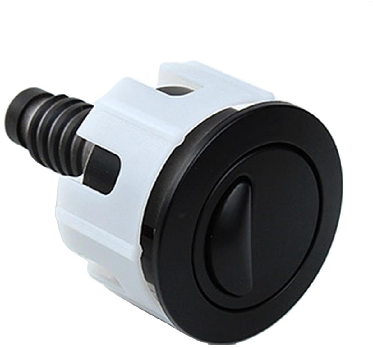 Toilet Knop - Spoelknop - Water Besparen - Dubbele Afvoer - 4.8 x 7.5 cm - Zwart