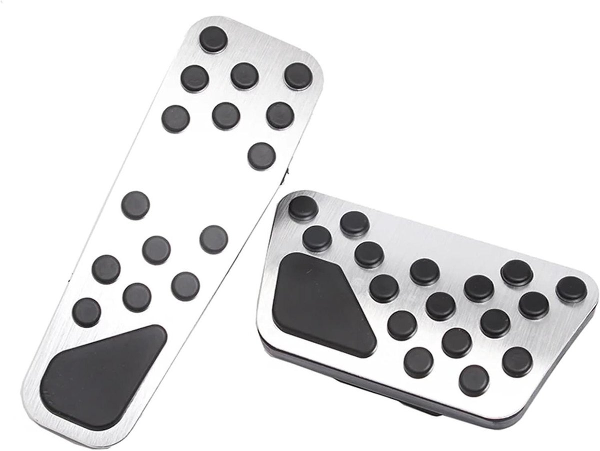 Pedaalhoezen Set - Auto Accessoires - Verbeterde Grip - Antislip Rubber - 2 Stuks - Metaal