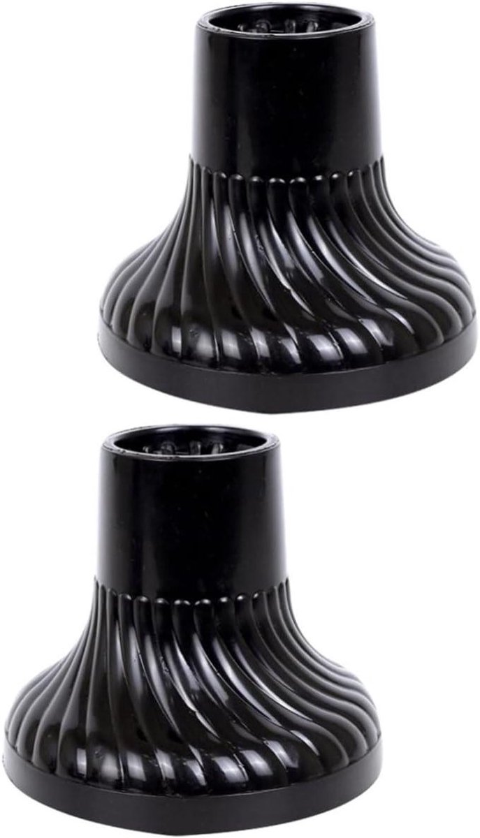 Föhn Diffuser - Haarverspreider - Krullen Stylen - Universeel Opzetstuk - 2 Stuks - Zwart