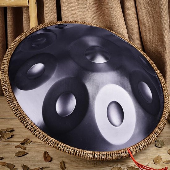 Handpan Trommel - Stalen Trommel - Muziek Maken - 432Hz Stemming - 56cm Diameter - Paars — afbeelding 3
