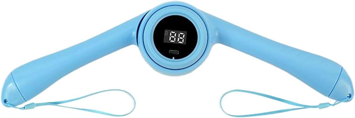 Arm Trainer - Borst Trainer - Krachttraining Bovenlichaam - Digitale Weergave - 24 x 10.4 x 7.9 cm - Blauw