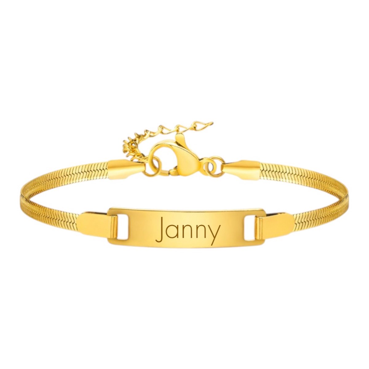 Gladde Armband met Naam