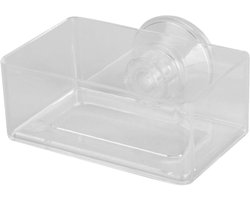 Aquarium Voederbak - Vis Voer Dispenser - Vissen Voeren - Voorkomt Verspreiding - 15 x 6.5 cm - Transparant