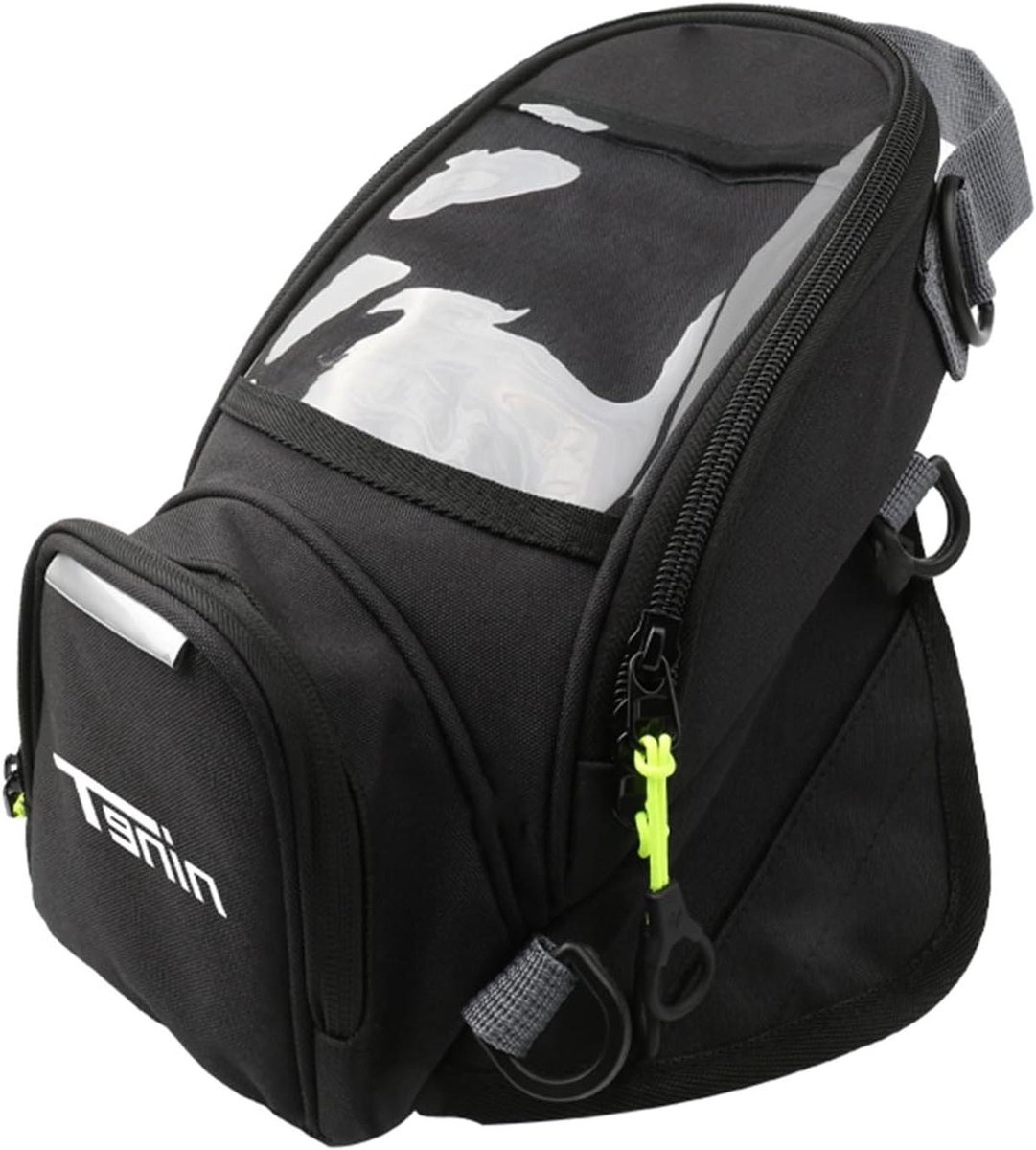 Motorfiets Tanktas - Navigatie Tas - Reizen Opslag - Waterdichte Hoes - 16x32cm - Zwart