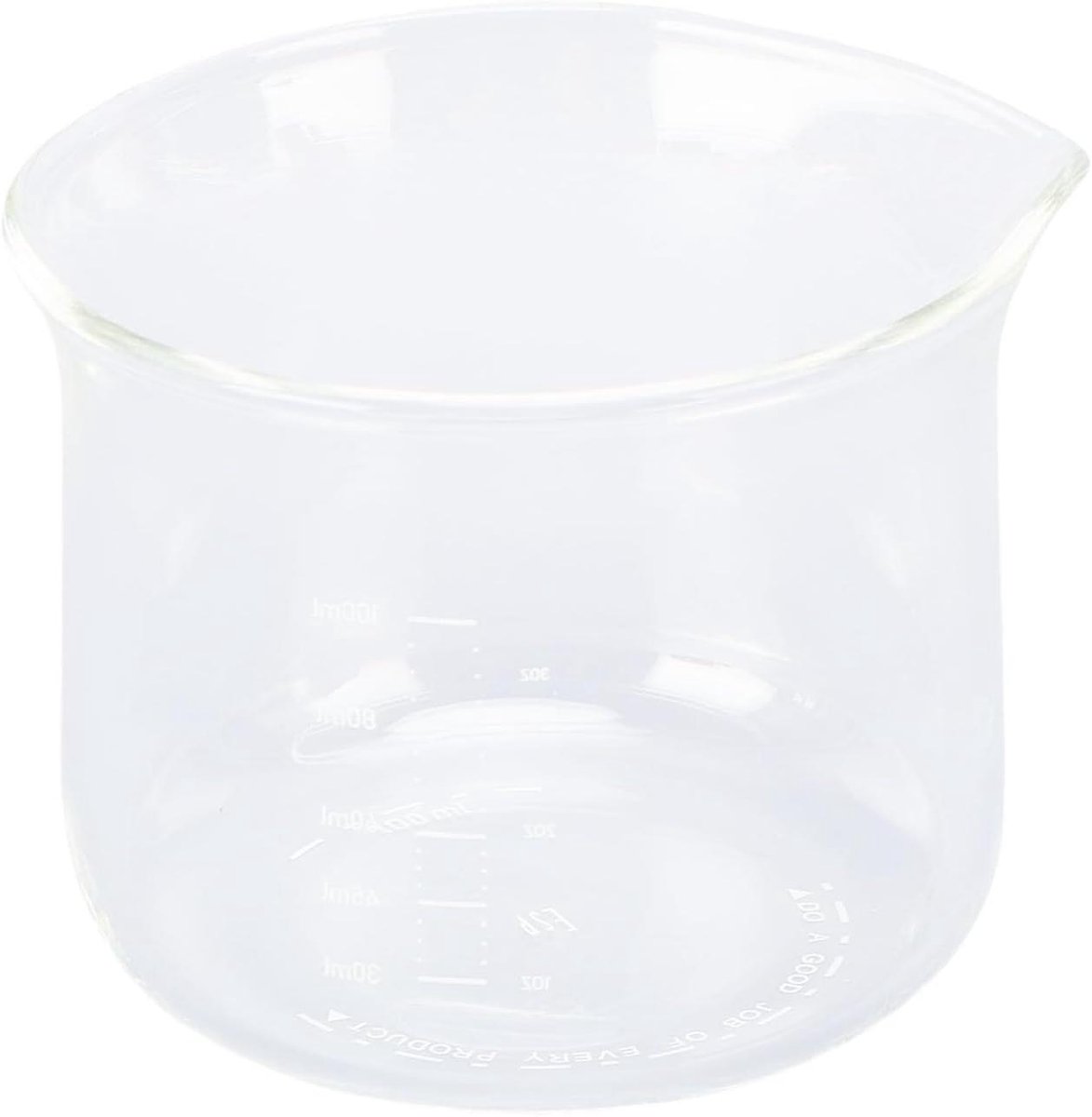 Glazen Maatbeker - Kop Melk - Koffie Maken - V-vormige tuit - 100 ml - Transparant
