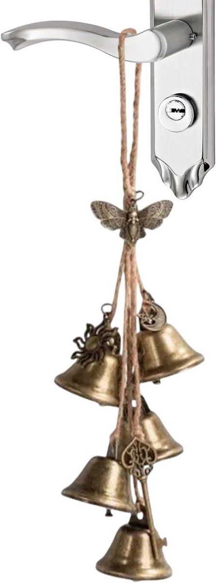 Deurbel Hanger - Beschermende Bel - Huis Beveiligen - Handgemaakt IJzer - 1 Stuk - Multicolor