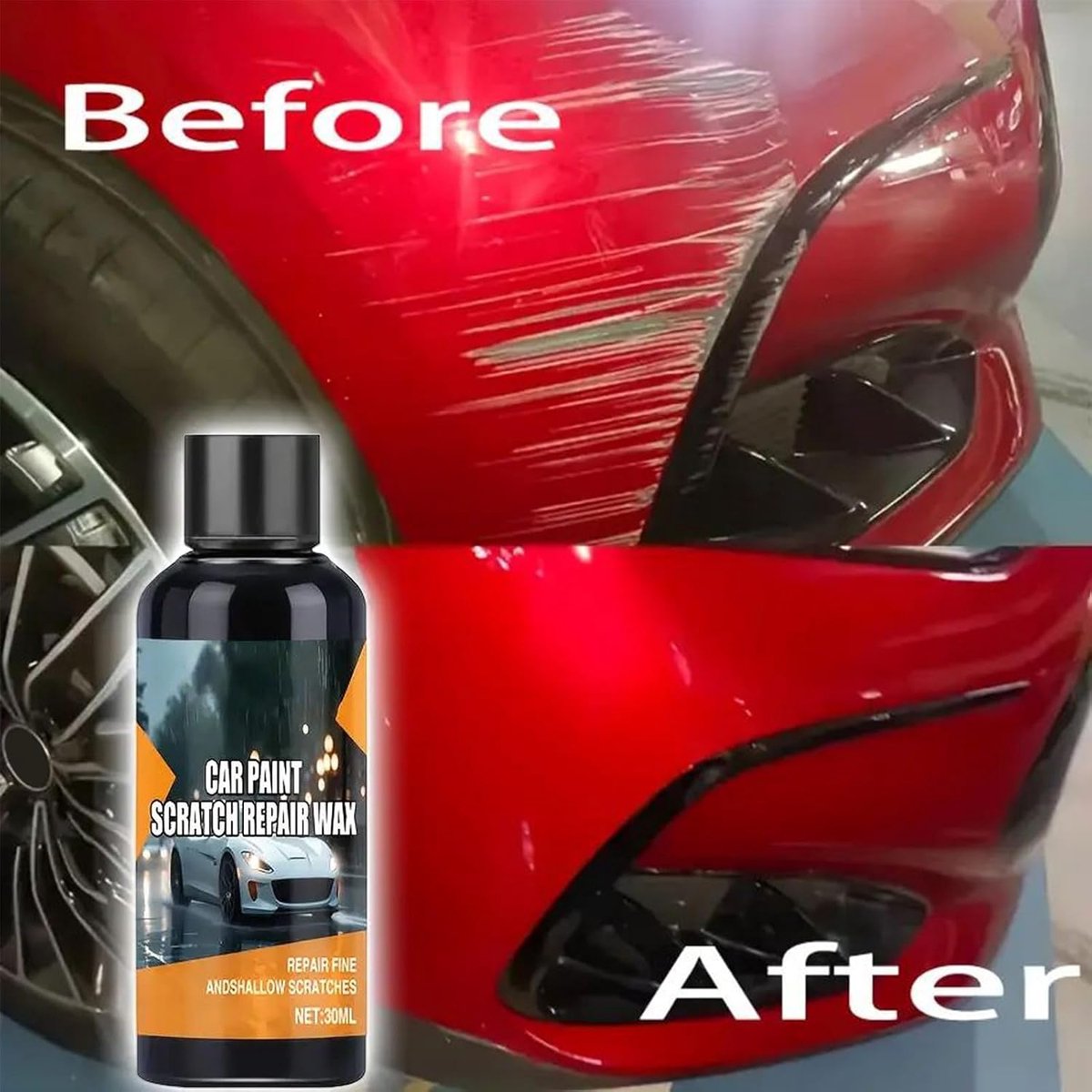 Krassenverwijderaar Auto - Lak Reparatie - Voertuig Herstellen - Universeel Kleurgebruik - 30 ml - Universeel – foto 2