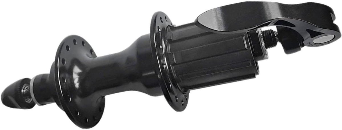 Vouwfiets Voornaaf - Reserveonderdeel Fiets - Fietsreparatie Onderhoud - Aluminium Legering - 28 Gaten - Zwart