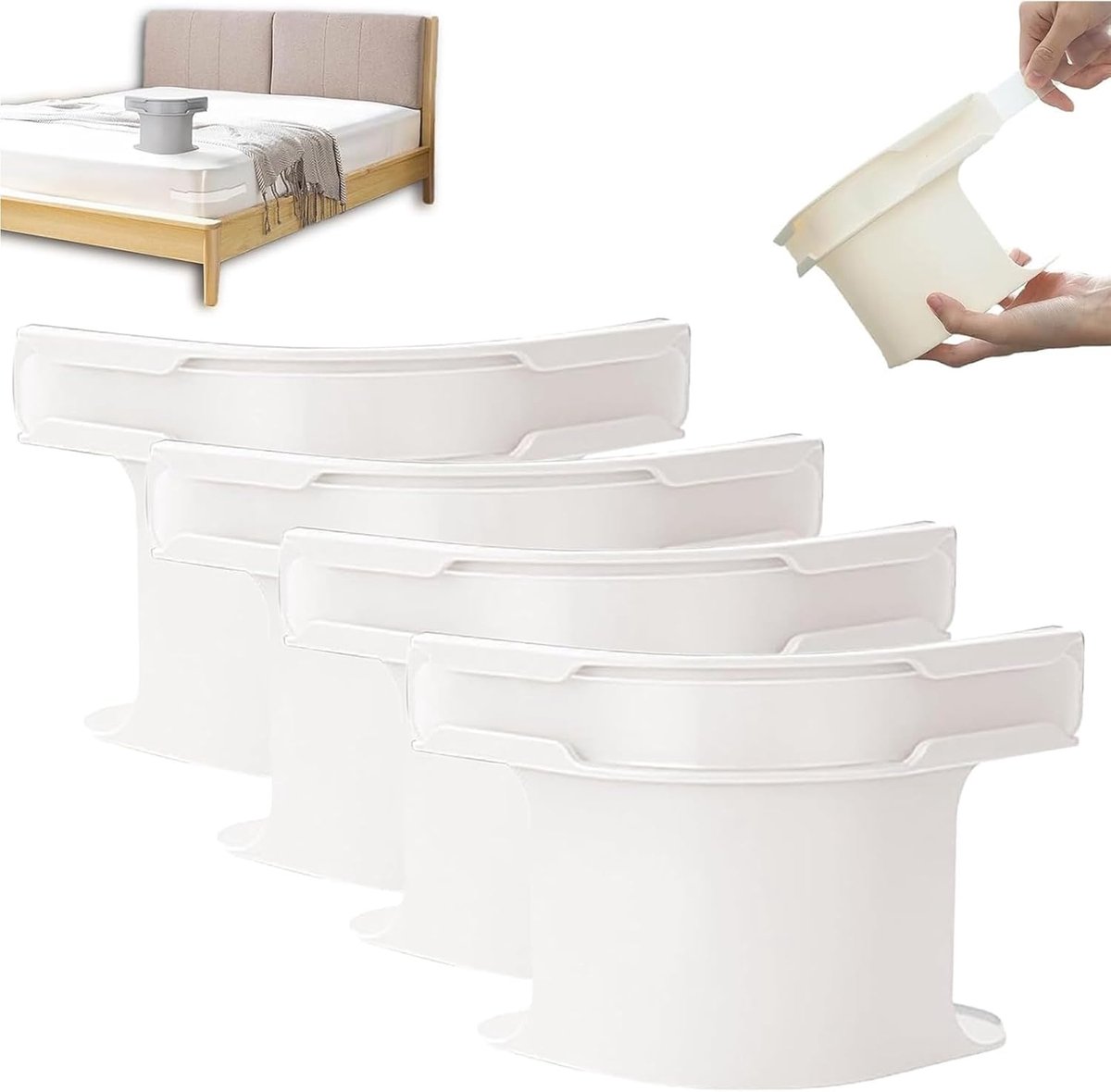 Bedlakenhouders - Lakenbevestigers - Beddengoedaccessoires - Vergrendelingsbanden - Antislip Clips - Duurzaam Materiaal - Voor Alle Matrassen - 4 Stuks