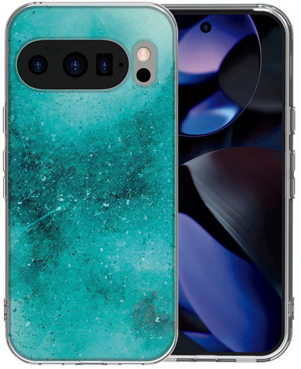 Google Pixel 10 / 10 Pro TPU hoesje Painting Blue