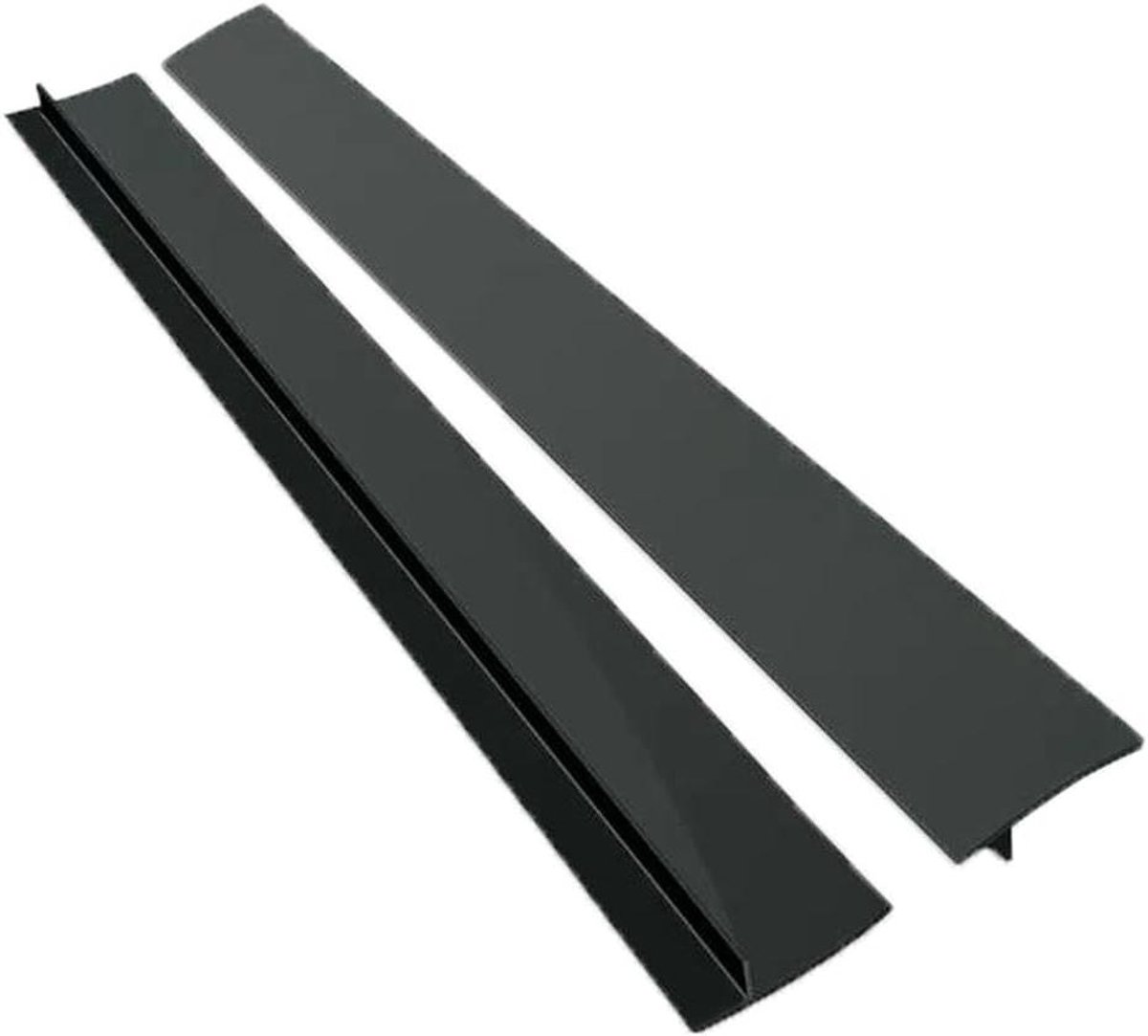 Siliconen Afdichtstrip - Keuken Strip - Kookplaat Beschermen - Zelfklevend Flexibel - 53 cm - Zwart