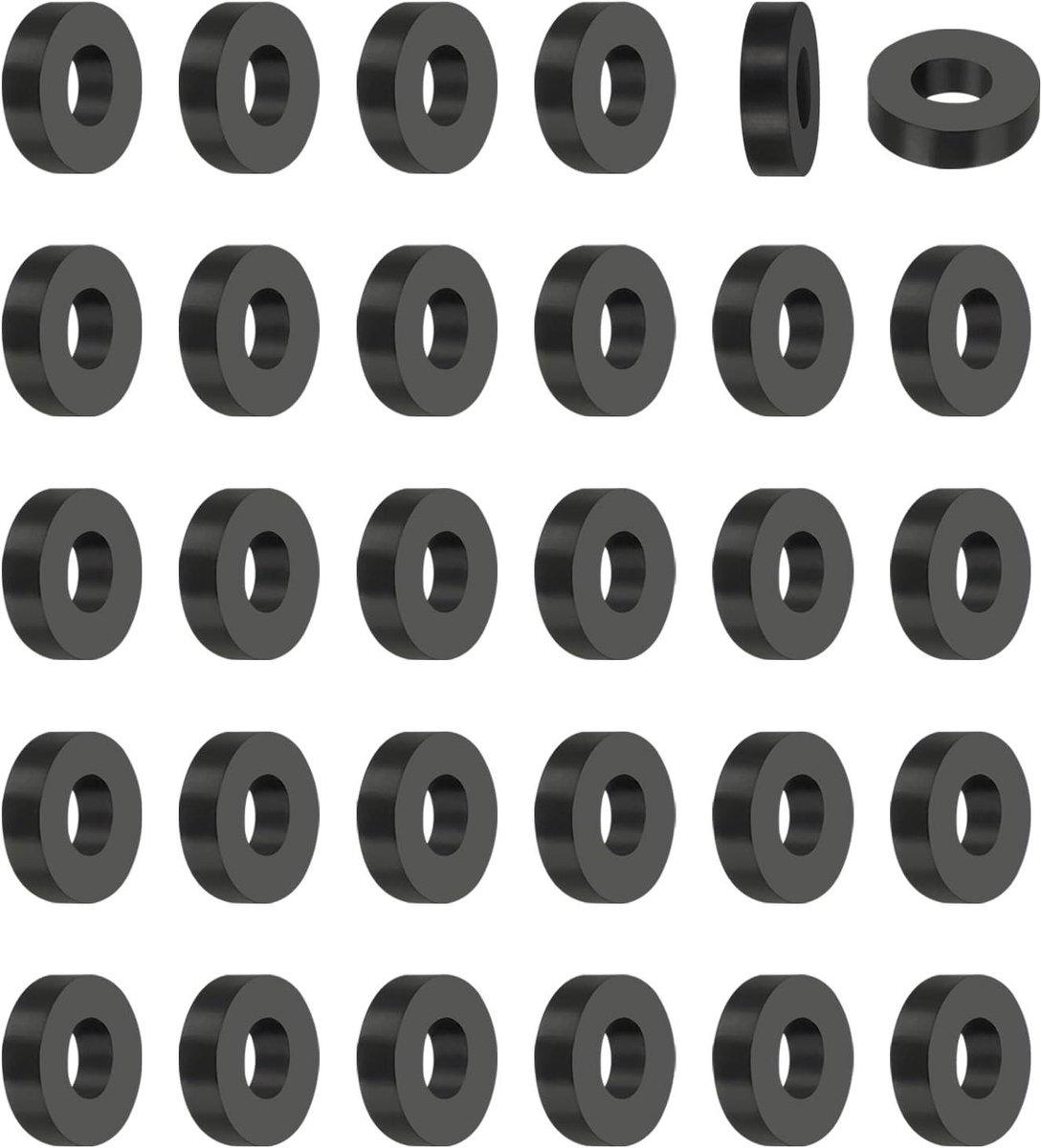 Rubberen Ring - Isolatie Ring - Trillingen Dempen - Oliebestendig - 30 stuks - Zwart