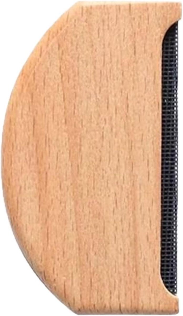 Kledingroller - Pluisverwijderaar Kleding - Kleding Onderhouden - Handmatig Ontworpen - 7.7x4.5cm - Houtkleur
