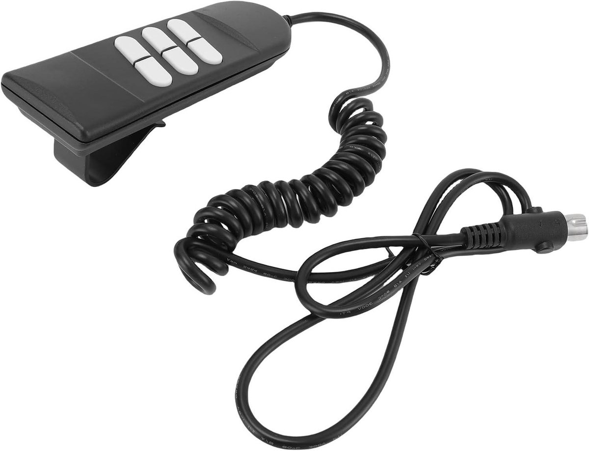 Fauteuil Afstandsbediening - Stoel Controller - Stoel Verstellen - Dubbele Motor - 1.1 Meter Snoer - Zwart