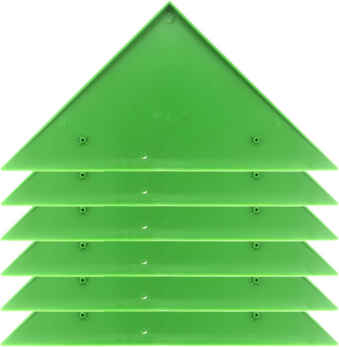 Tafelvoetbal Hoekbeschermers - Speeltafel Randen - Bescherming Tafel - Robuust ABS Materiaal - 6 Stuks - Groen Wit