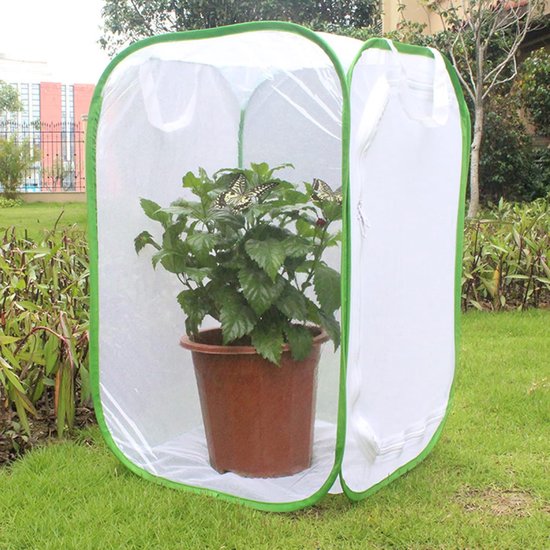 Insectennet voor planten, vlinderkweekkooi, draagbare insectenkweekkooi, insectennet voor planten,40x40x60cm van Merkloos	 — afbeelding 4
