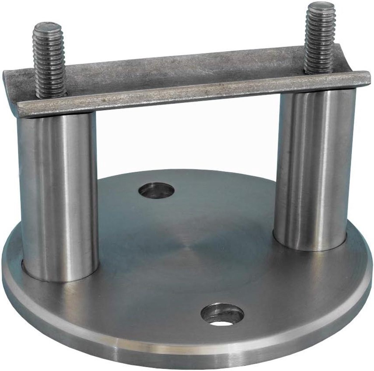 Muuranker Balustrade - Zijmontage Houder - Terras Afscherming - 50mm Muurafstand - 100mm Diameter - Zilverkleurig