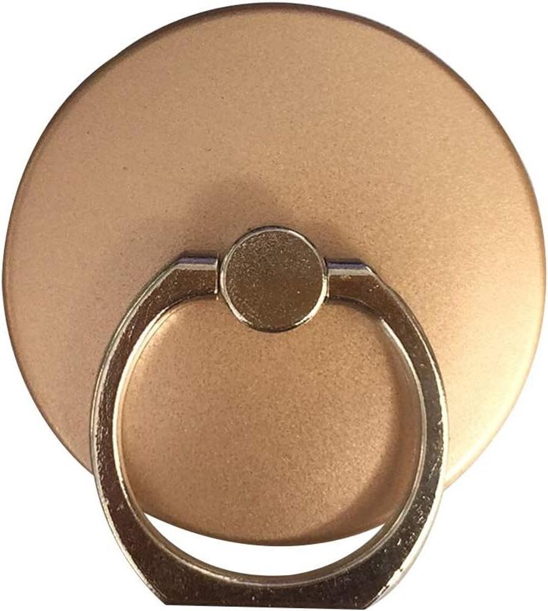 Telefoon Ringhouder - Mobiele Accessoire - Handige Grip - 360 Graden Rotatie - 40 x 40 mm - Goud