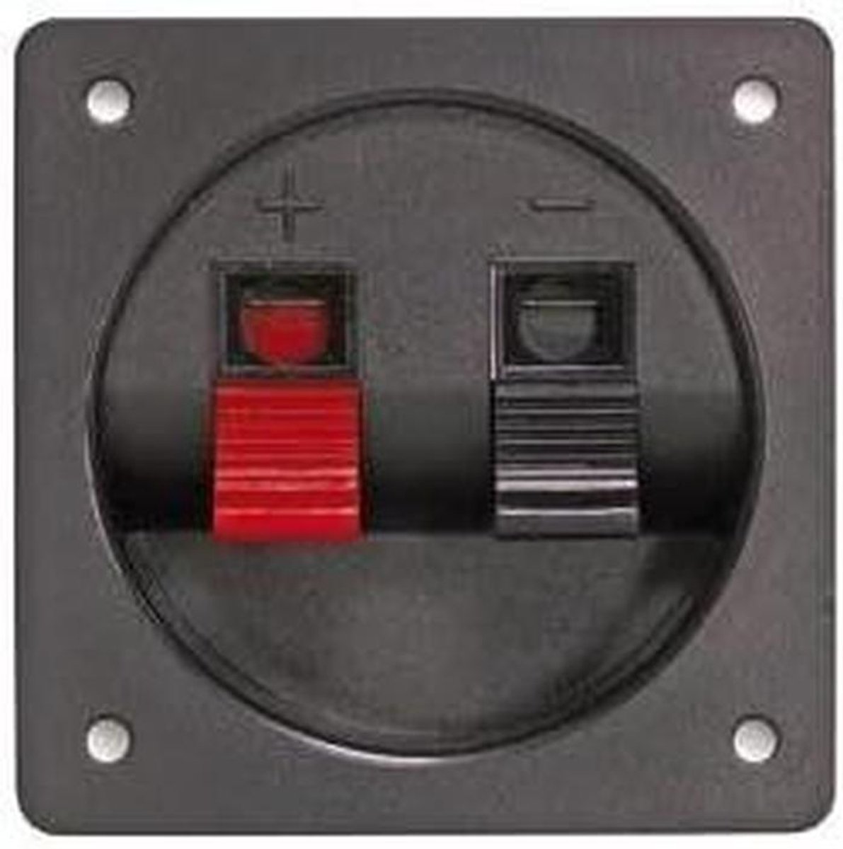 Luidspreker Connector - Klippfix Hoekig - Audio Aansluiting - Component Type - 1.0 Aantal - Zwart