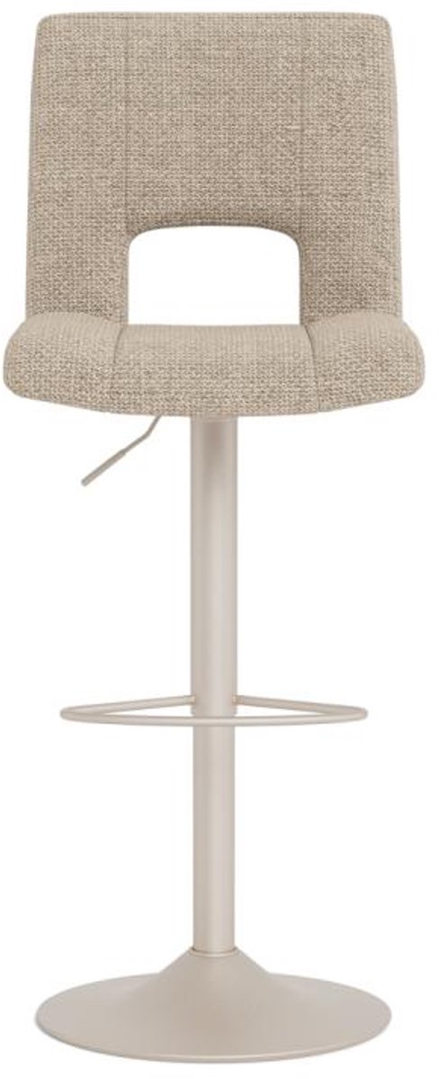 Giga Living Barstoel Tara Basel Beige Grijs Set van 2 - Giga Living