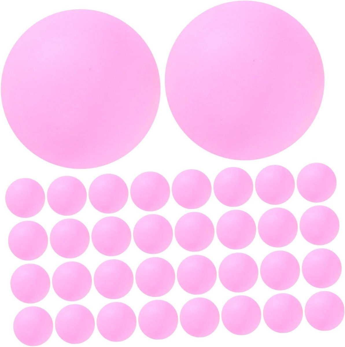 Tafeltennis Ballen - Feest Loterij - Groepsactiviteit Spel - Naadloos Ontwerp - 150 Stuks - Roze