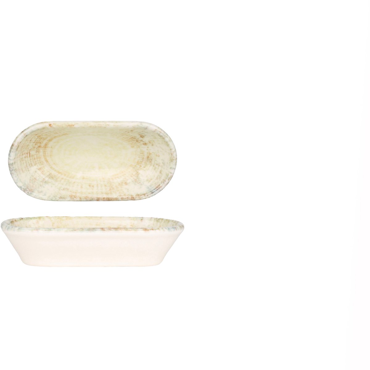 Kütahya Porselen Serveerschaal - Cinnamon - Porselein - 16x8 cm (180cc) - set van 2