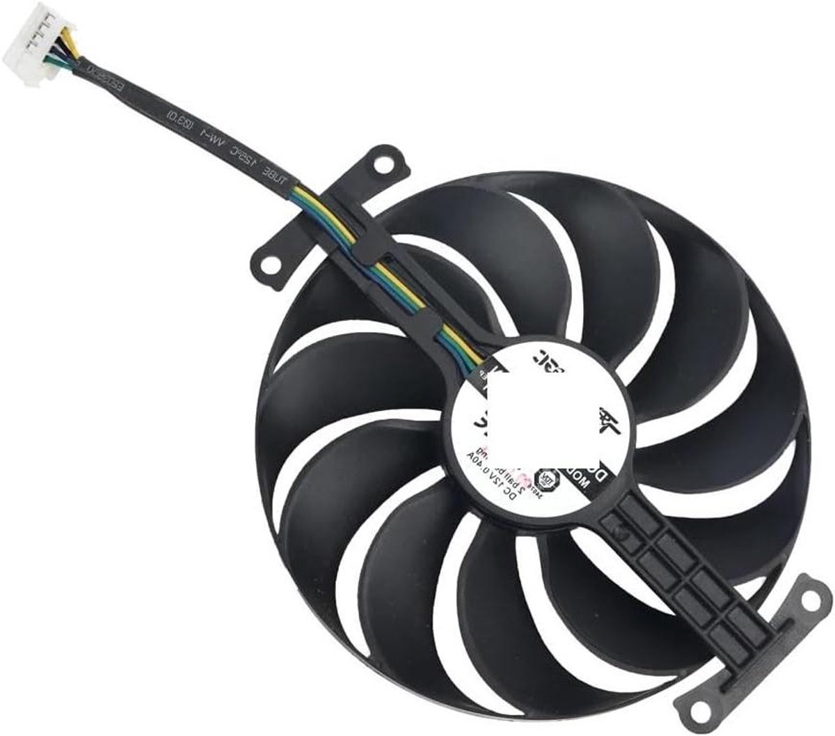 Ventilator Grafische Kaart - Koeler PC - Component Koeling - 4-draads Connector - 95mm - Zwart