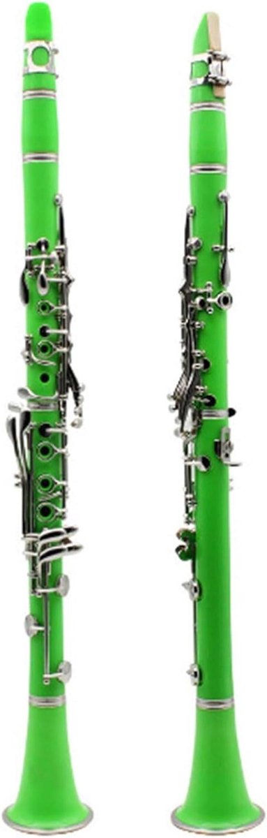 Bb Klarinet - Muziekinstrument - Muziek Maken - Bakeliet Constructie - 17 Toetsen - Groen