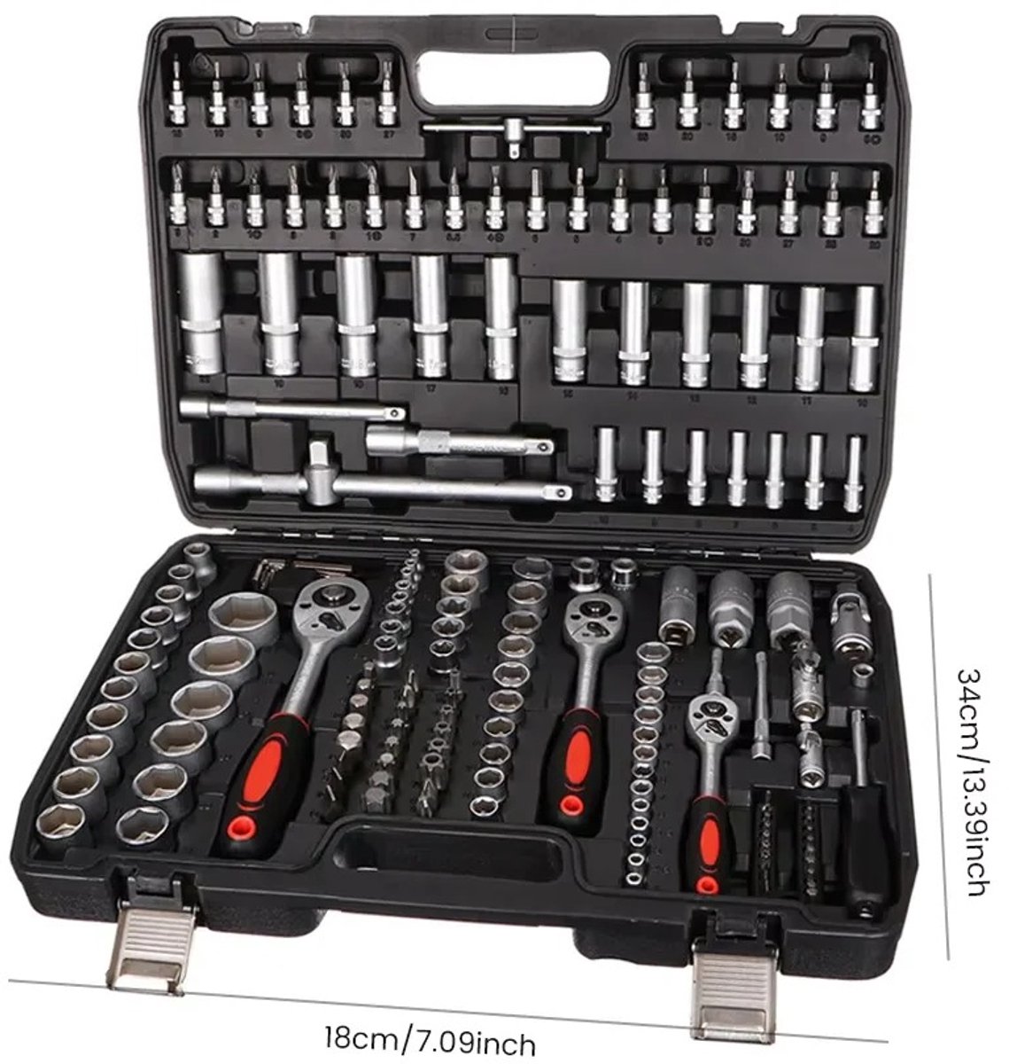 Questyr - 171pcs - Drive Socket Auto Reparatie- Tool Ratelsleutel Mechanische - Automotive Reparatie - Socket voor Auto Reparatie garage