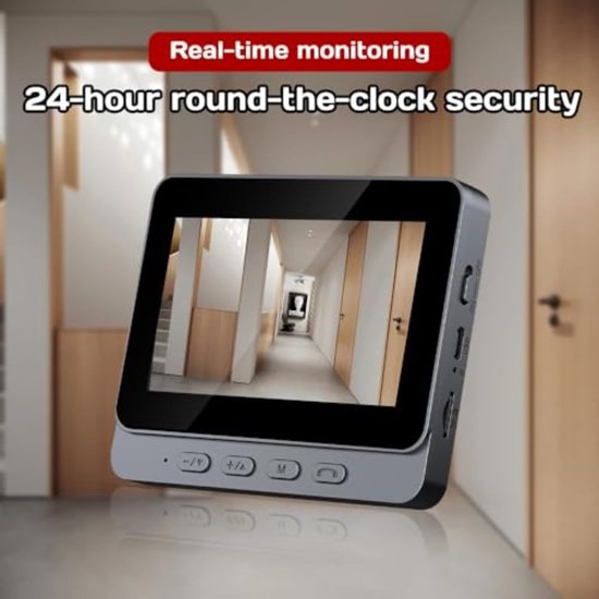 Draadloze Videodeurbel - Camera Deurbel - Veiligheid Thuis - 4G Connectiviteit - 1080P Resolutie - Grijs — afbeelding 4