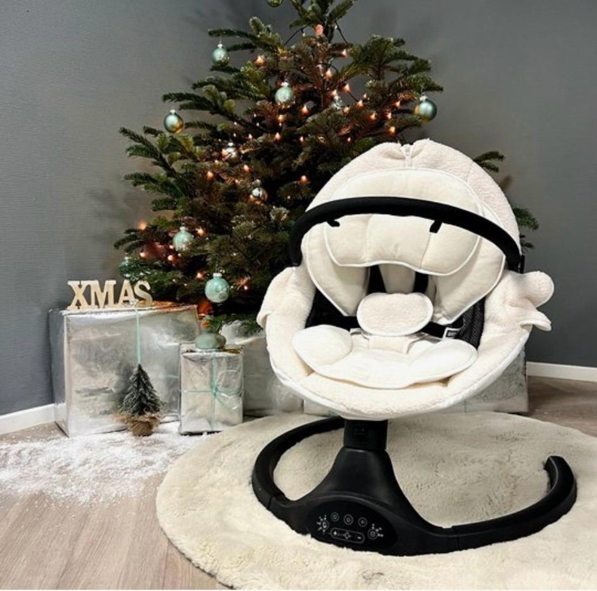 BIXc® - Baby Swing - Elektrische Babyschommel - Automatische Wipstoel voor je Baby