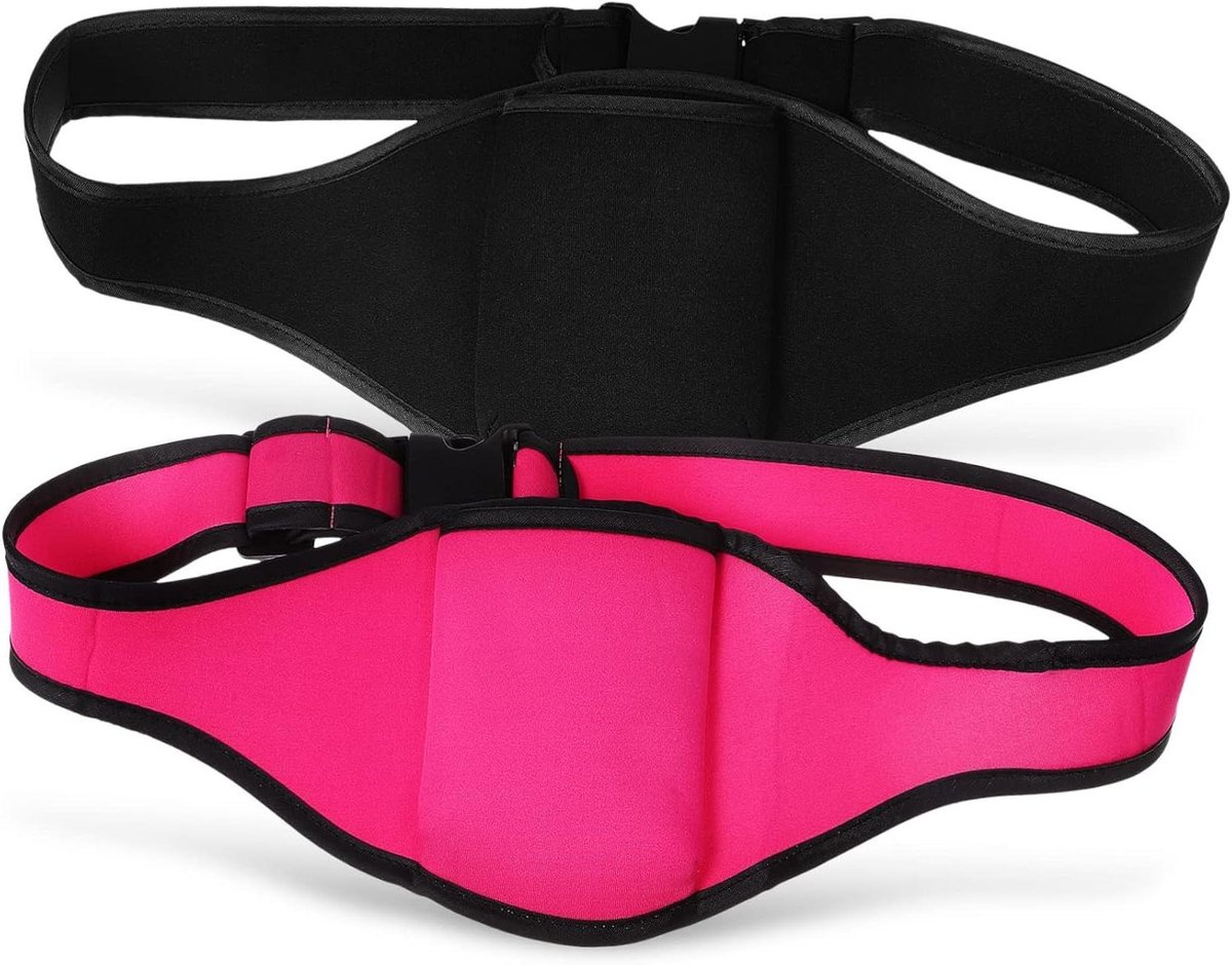 Microfoon Houder - Speaker Riem - Fitness Activiteiten - Verstelbare Band - 44 cm - Zwart Roze