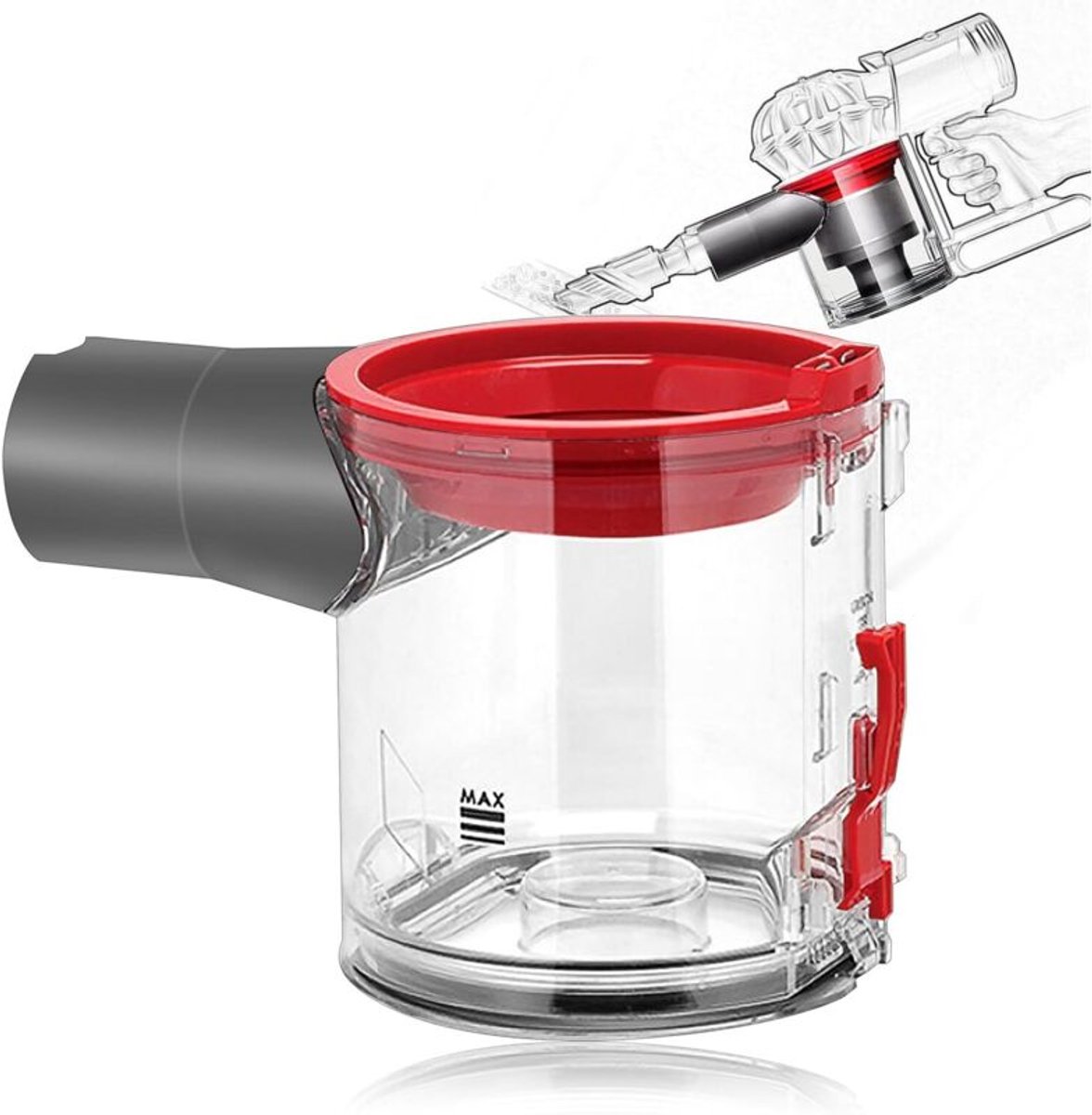 Geschikt voor Dyson V8 V7 accustofzuiger vuilnisbak