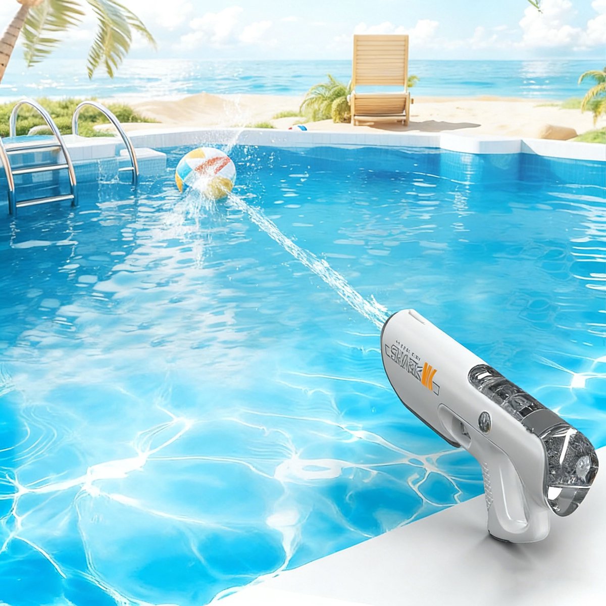 Elektrisch Waterpistool Voor Kinderen En Volwassenen - Automatische Waterherlading - Lichtgewicht Ontwerp Schieten Meer Dan 250 Ontploffingen Waterblaster Squirt Guns Tot 32 Ft Lange Afstand - Zomer Buiten Strandfeestspeelgoed — afbeelding 2