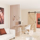 Roomdivider Lat Walnoot gekleurd Eiken 274,5 cm – Inclusief Montageset – Houten Lat 18x80 mm – Voor Lattenwand / Scheidingswand – Per stuk