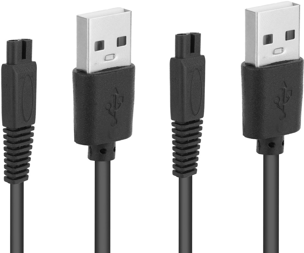 2 Stuks Vervangende Oplaadcables voor Freebird en Flexseries Scheerapparaten - 98cm Duurzaam