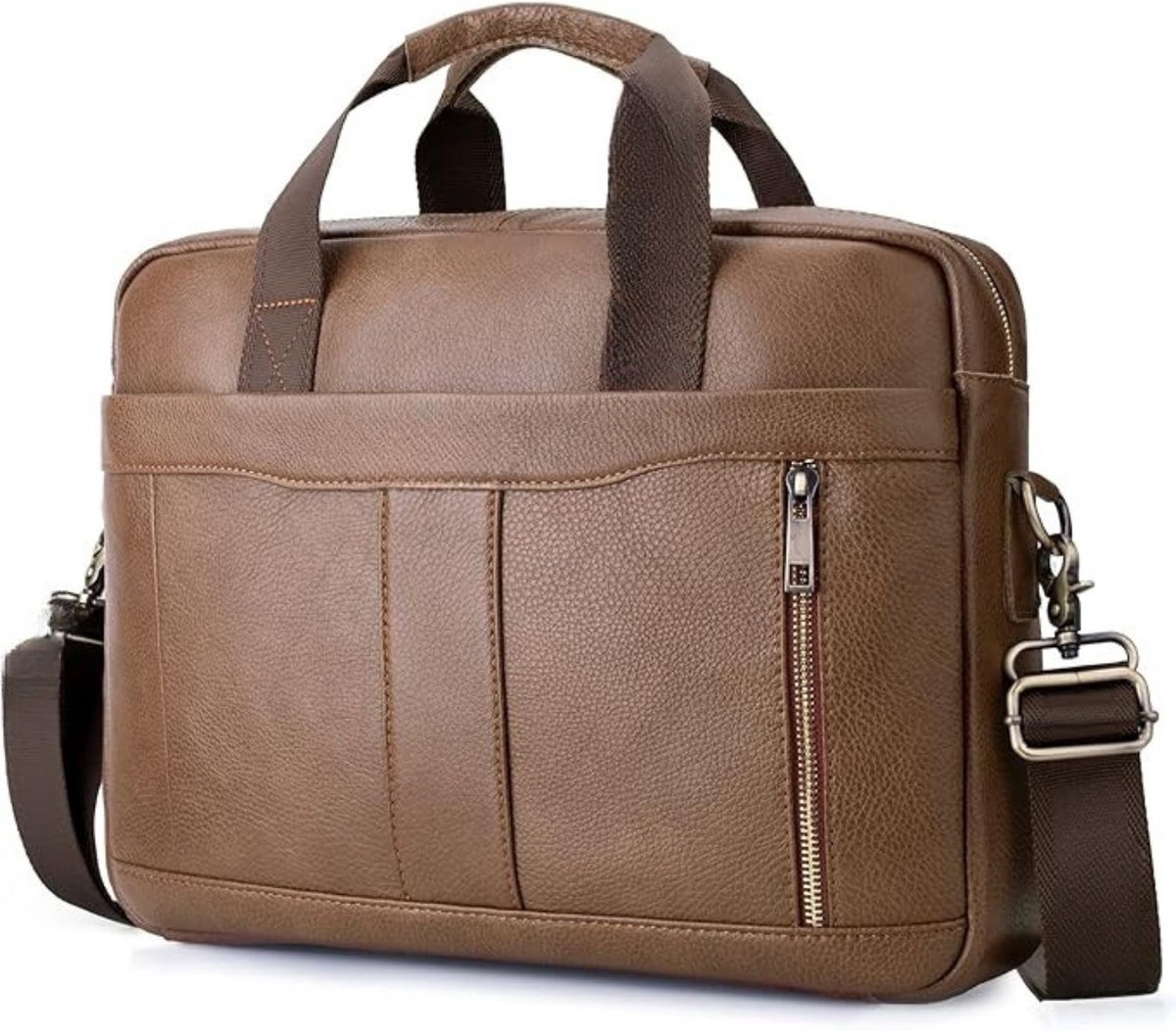 Leren Laptoptas - Laptoptas - Leren Tas - Luxe Leren Laptoptas - Werktas - Schoudertas - Business Tas - Leren Business Tas - 15,6 inch - Bruin - van Imperatoris