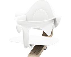 Stokke Nomi Babyset, Wit - Biedt zij- en rugsteun terwijl de baby leert zitten - Compatibel met alle Nomi-stoelen