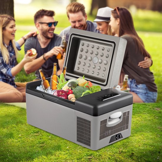 Mosh Stories Draagbare Koelkast 20L - Elektrische Compressor Koelbox & Vriezer 12V/24V/230V - Draagbare Autokoelkast Voor Reizen van Merkloos — afbeelding 3