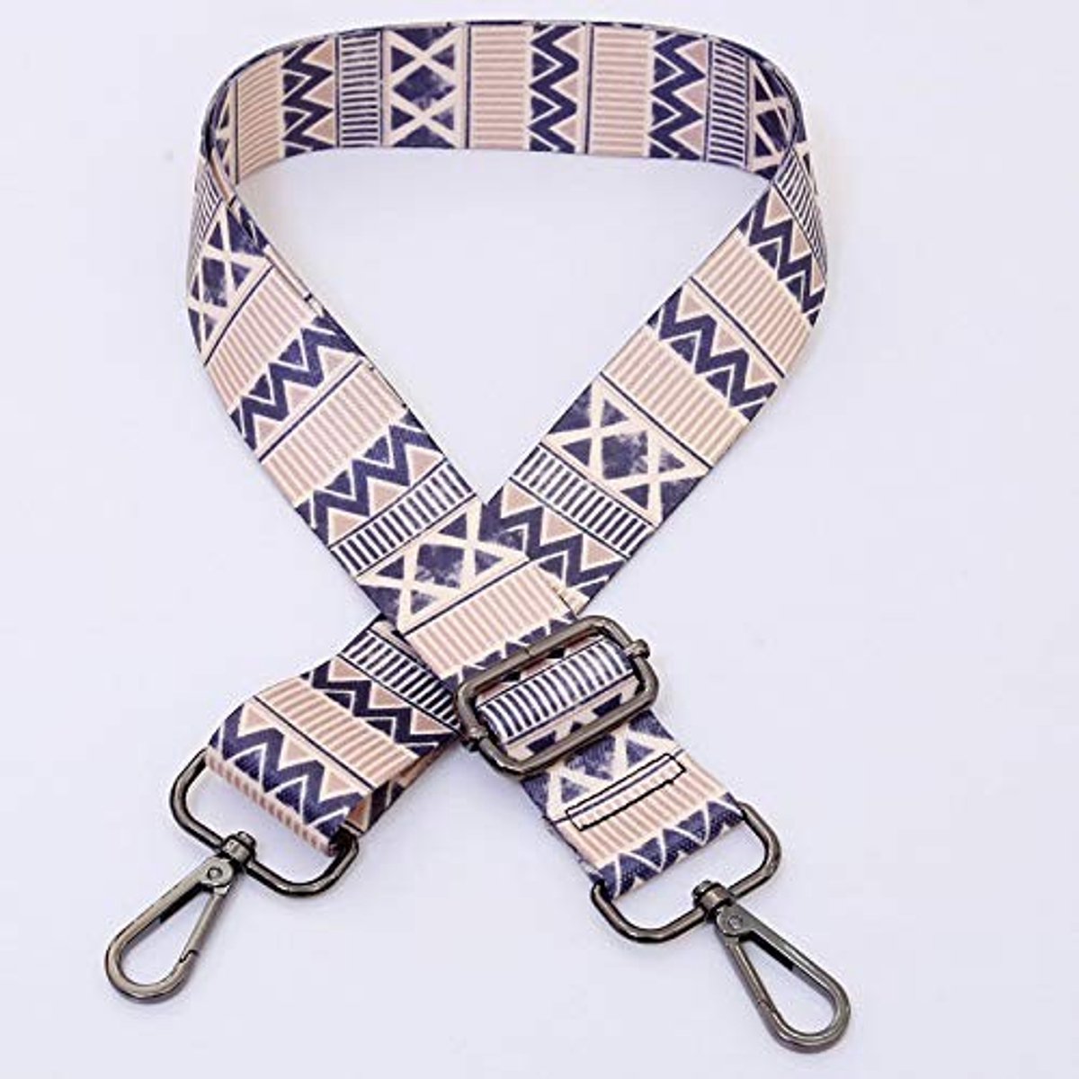 Verstelbare Schouderband - Retro Patroon, 3.8 cm Breed, 80-140 cm Lang, Universele Tasband voor Handtassen en Schoudertassen