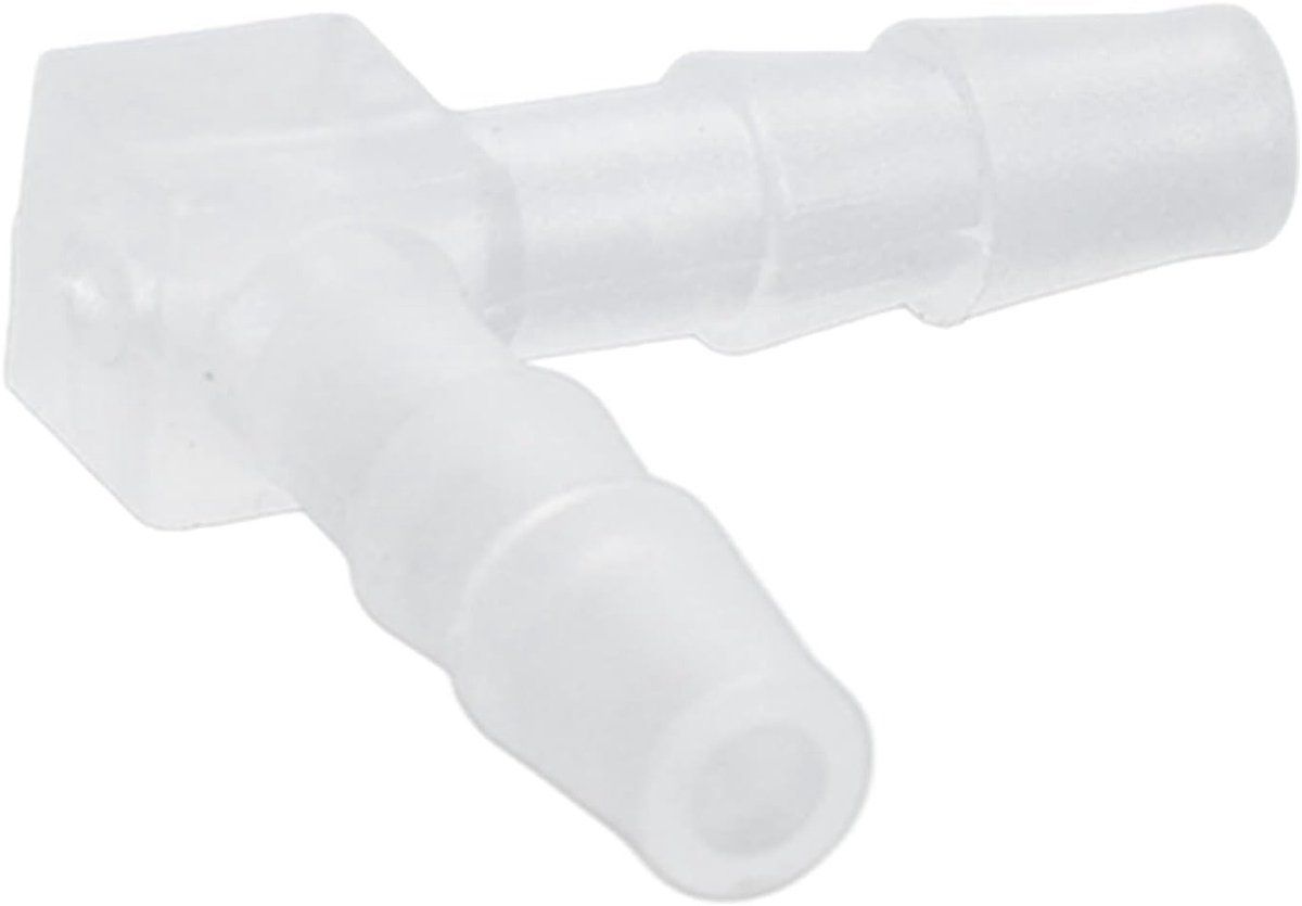 10 Stuks 90 Graden Elbow Hose Barb Fittingen - L-vormige Adapter voor Aquariums en Tuinirrigatie (4mm)