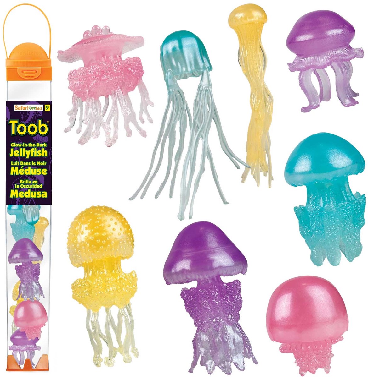 Safari Speelfiguren Toob Set Glow in the Dark Jellyfish