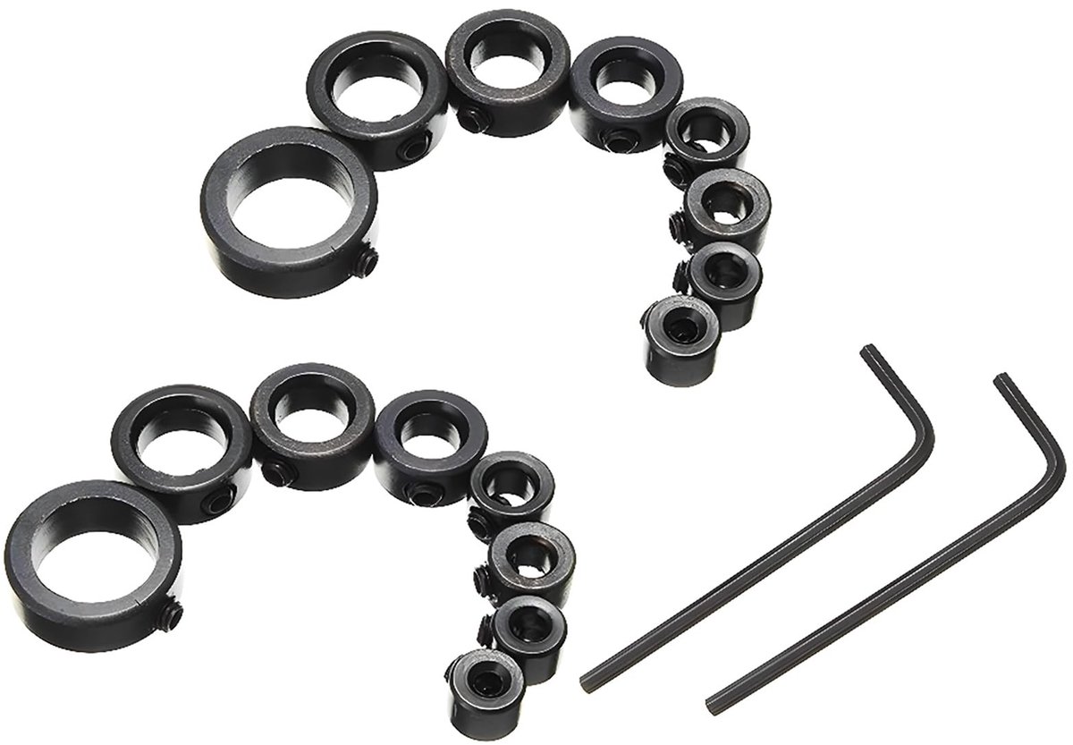 CESFONJER 16-delige Boorstopcollar Set 3-16mm - Diepte Begrenzer voor Houtbewerking