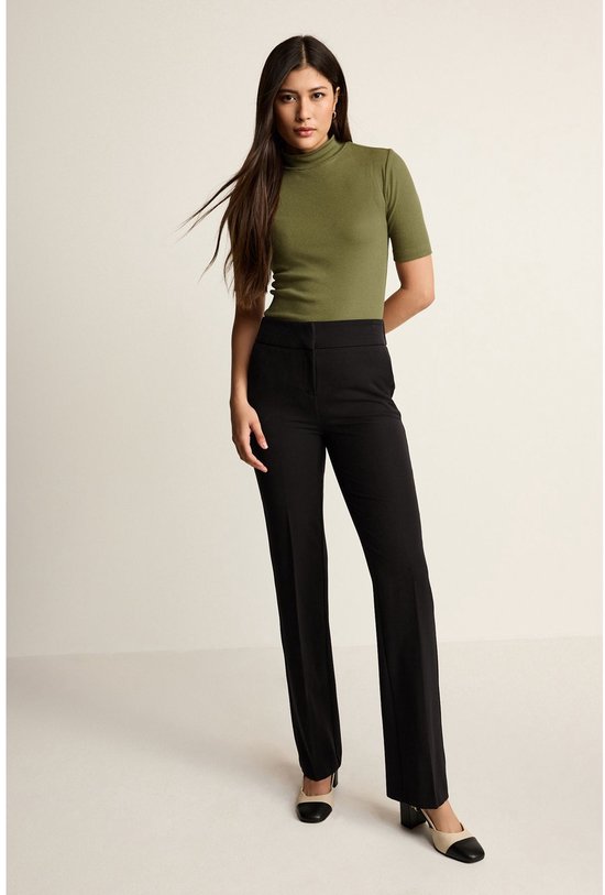 Next - Dames - Bootcut maatsnitbroek - Zwart
