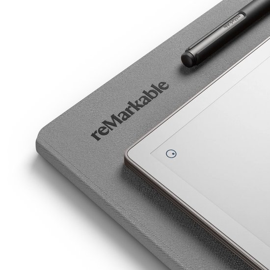 reMarkable Paper Pro Tablet met Marker Plus en originele Book Folio (Grijs Polymer Weave) van Merkloos — afbeelding 3