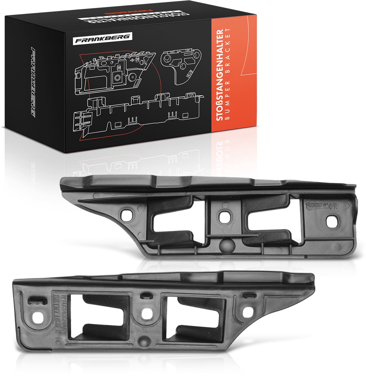 Frankberg 2x bumpersteun voor voor VW Golf V