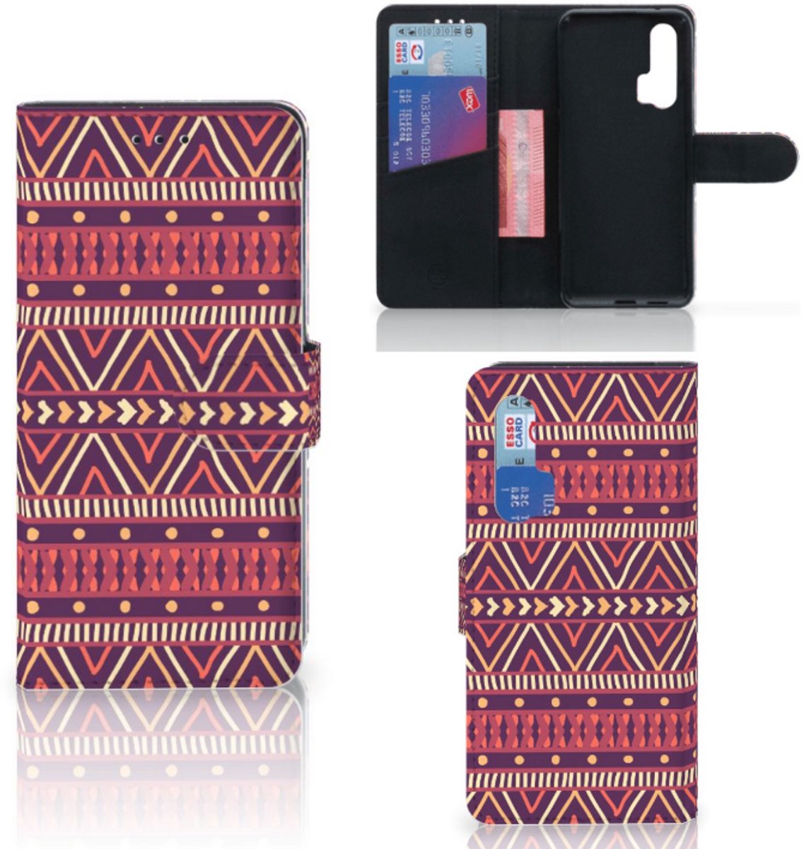 Honor 20 Pro Telefoon Hoesje Aztec Paars