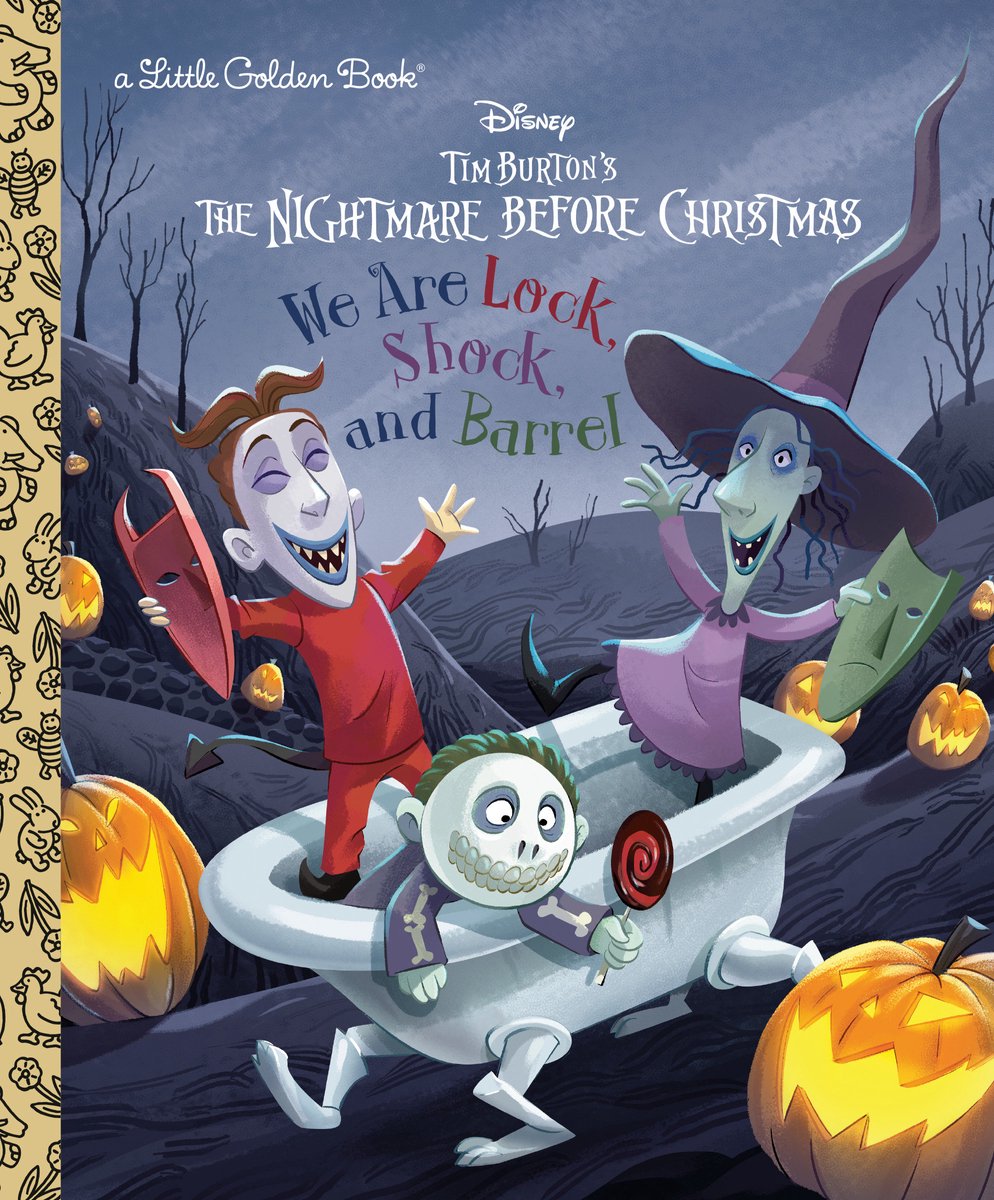 Little Golden Book- We Are Lock, Shock, And Barrel (Disney Tim Burton's The Nightmare Before Christmas)